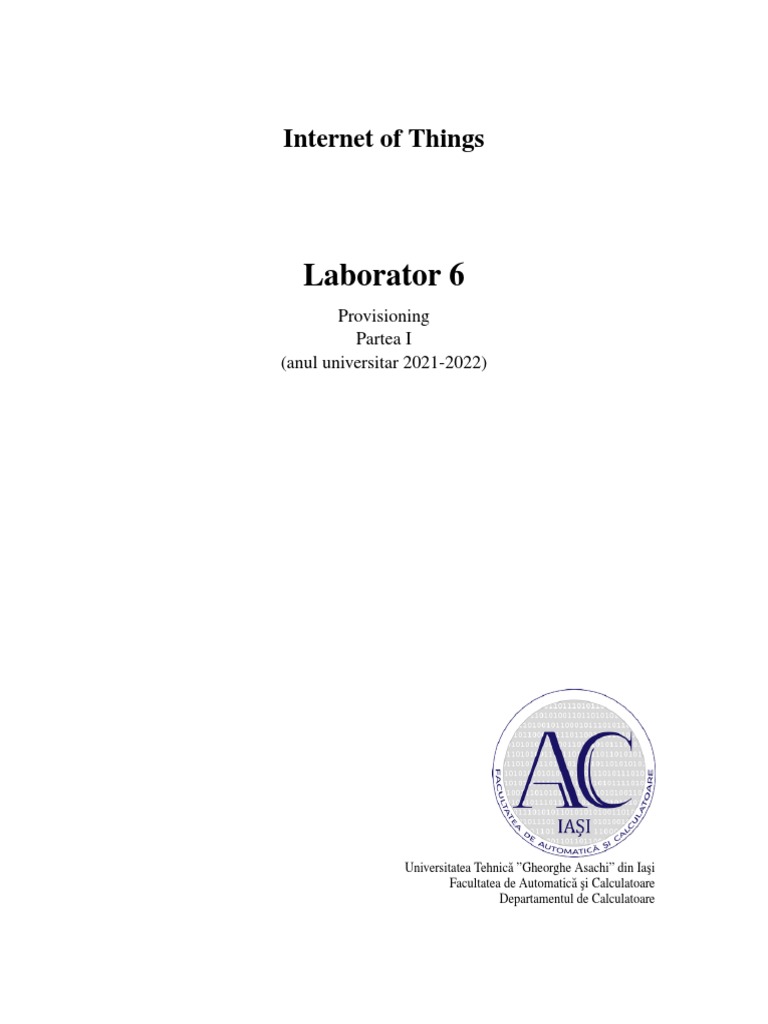 Laborator 6 IoT | PDF