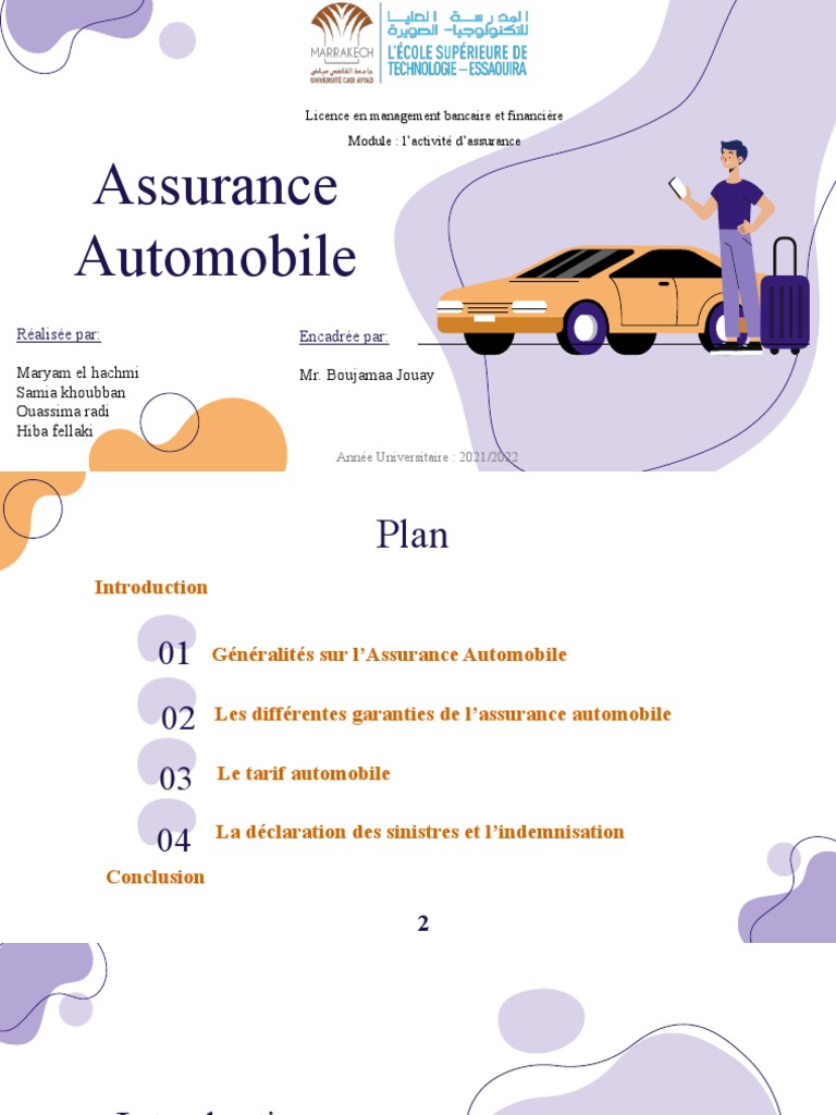 Assurance Automobile au Maroc: Guide Complet | PDF | Assurance ...