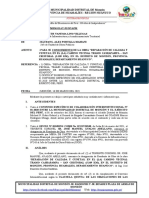 Informe N°125 - para Su Conocimiento de Asignacion de Residente de La Obra Cashapampa - San Cristobal