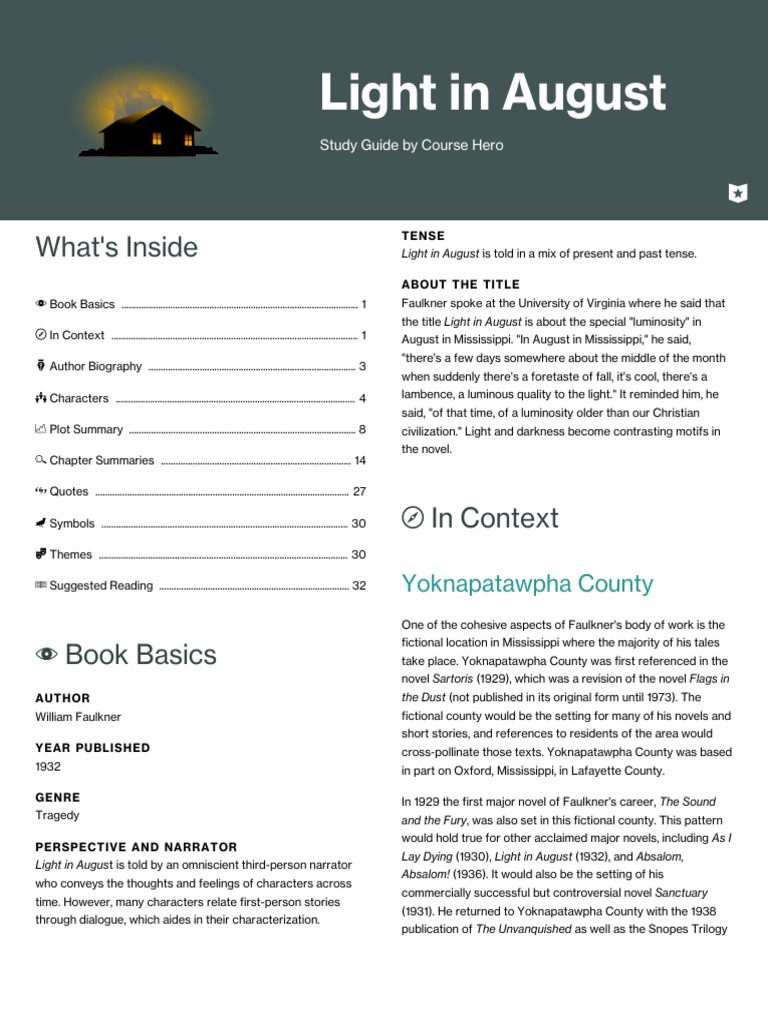Light in August PDF William Faulkner