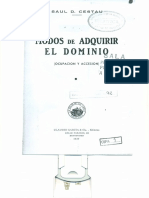 Modos de Adquirir El Dominio - Saúl D. Cestau