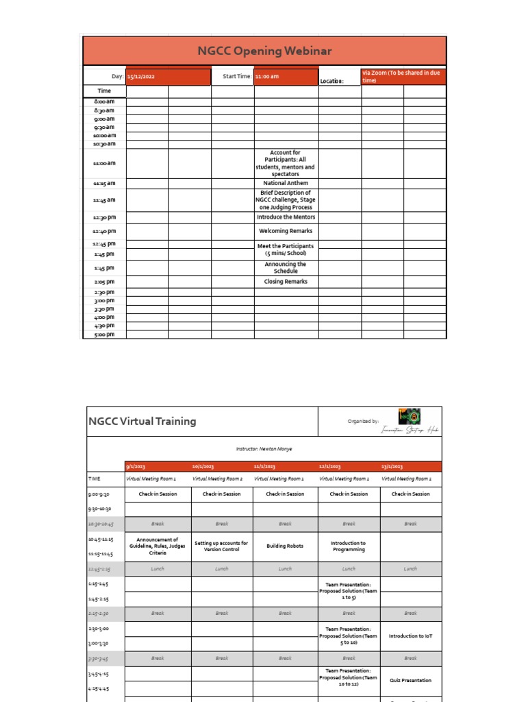 Virtual Training Schedule | PDF | Computer Networking | Computing