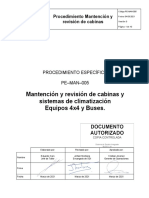 PE-MAN-005 Procedimiento Revisión de Cabinas. Ver 0