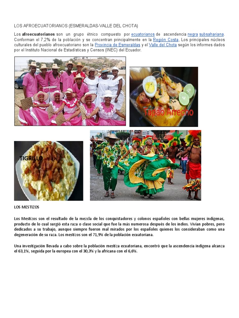 Los Afroecuatorianos | PDF