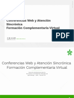 Formación virtual - Conferencias web y atención sincrónica