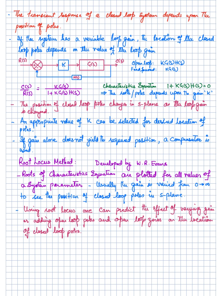 Root Locus Method for Control Systems | PDF | Mathematics ...