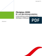 Färdplan 2050 - El - Och Fjärrvärmeproduktion