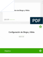 Configuración de Blog y Wiki