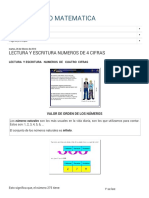 Aprendiendo Matematica - Lectura y Escritura Numeros de 4 Cifras