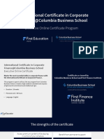International Certificate in Corporate Finance from Columbia