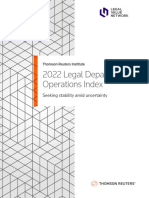 2022 Legal Department Operations (LDO) Index - Thomson Reuters