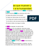 2 Fuerzas Que Mueven y Motivan A La Humanidad