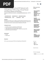 How To Configure Dual ISP Network With GlobalProtect VPN Using A Virtual Router and Policy-Based Forwarding