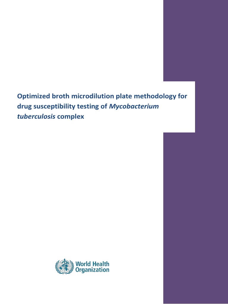 Announcement Optimize Broth Microdilution Plate Methods For DST | PDF ...