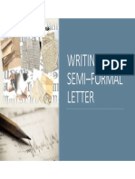 Semi-Formal Letter