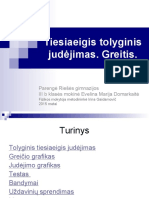 11 Tiesiaeigis Tolyginis Judejimas Greitis PPT 8