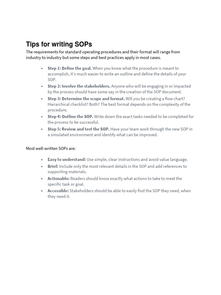 Sop 4 | PDF