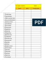 TNT Payment Sheet