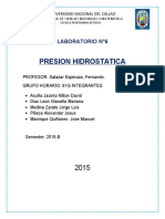 Presion Hidrostatica