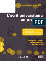 L'écrit Universitaire en Pratique