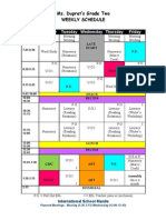Class Schedule 2011-12