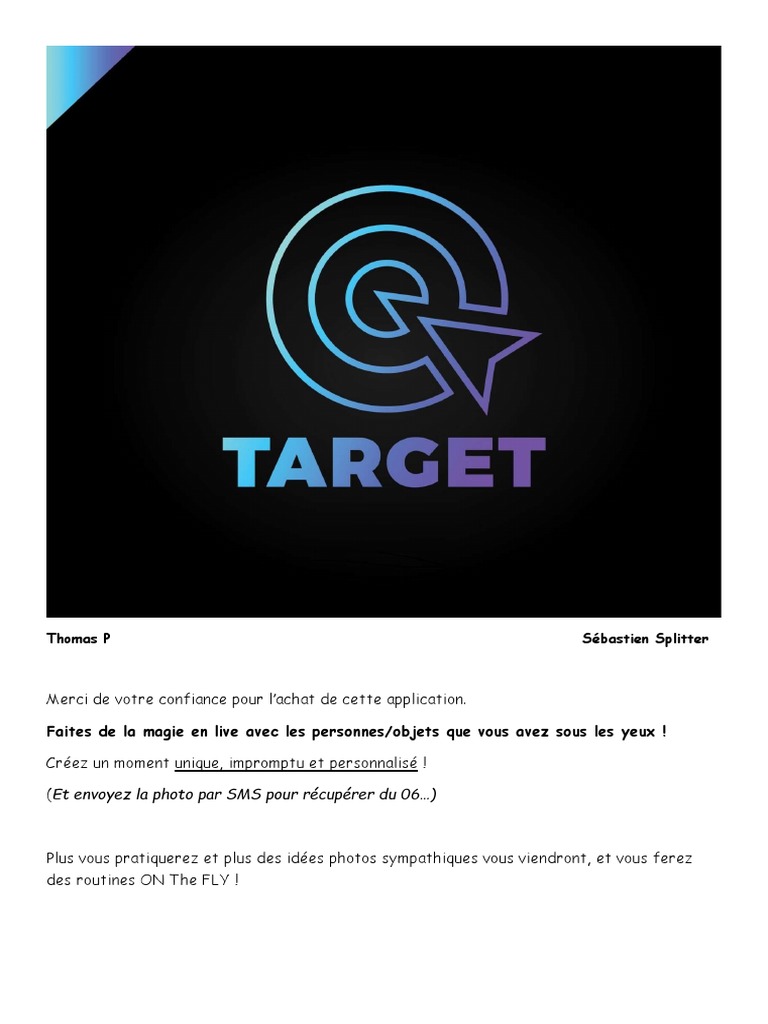Méthode Target pour Magie Instantanée | PDF | Technologies de l ...