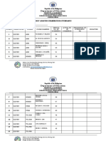 Template Examination Attendance 1