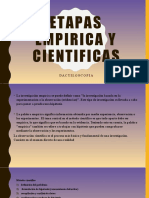 Etapas Empirica y Cientificas