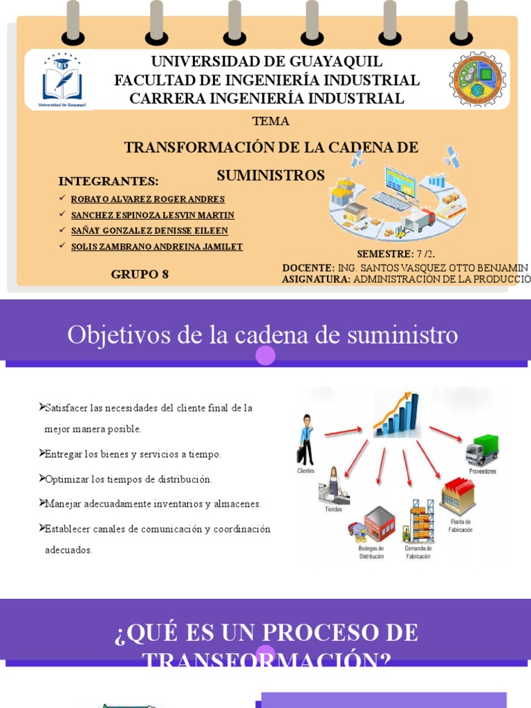 Transformación de La Cadena de Suministros | PDF | Logística | Procesos ...