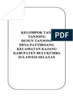 Berita Acara Pembentukan Kelompok Tani Tanjong