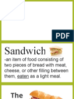 Definiton and History of Sandwich