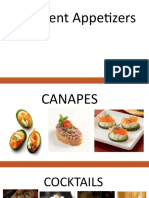 DIFFERENT APPETIZERS and Guidelines in Preparing Appetizers