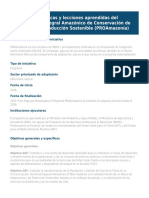 Buenas Prácticas Y Lecciones Aprendidas Del Programa Integral Amazónico de Conservación de Bosques Y Producción Sostenible (Proamazonía)