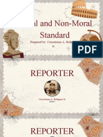 Understanding Moral and Non-Moral Standards