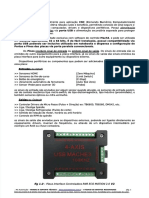 Manual Datasheet Interface Placa Controladora CNC Usb RNR Eco Motion v2 4 Eixos Mach3