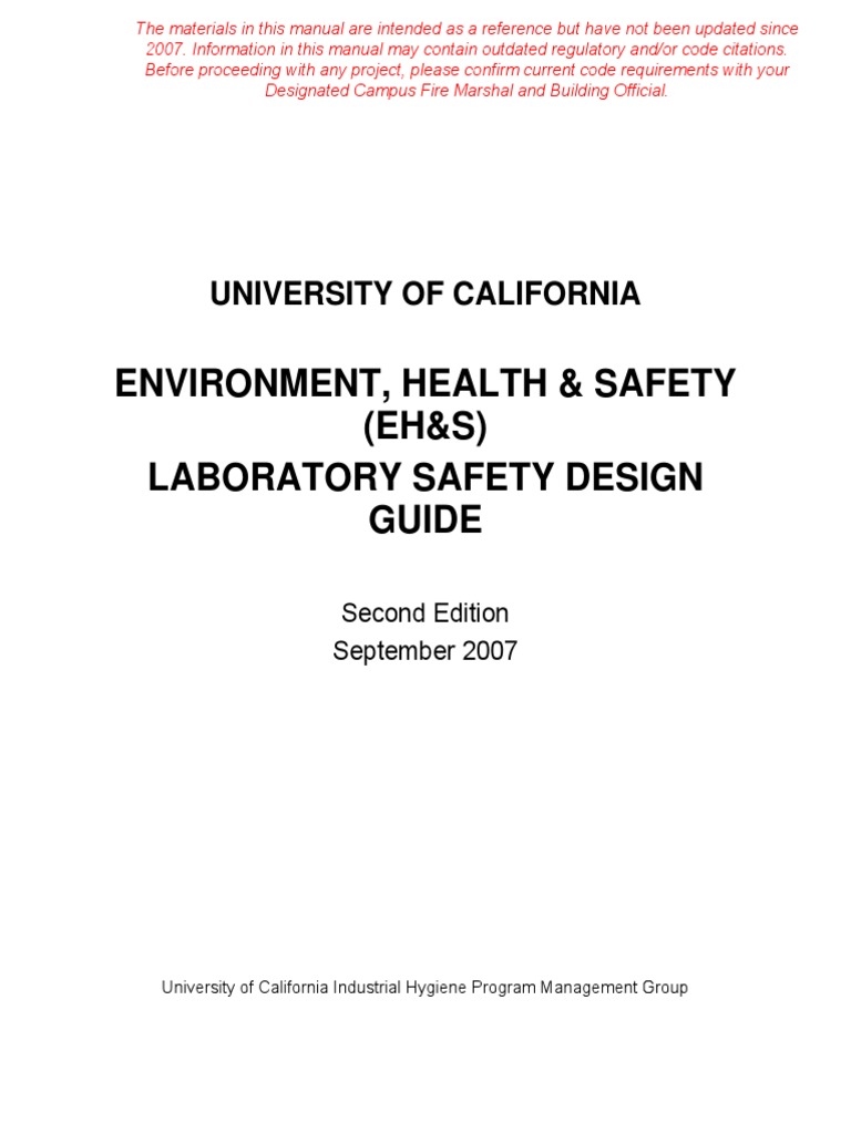Lab Safety Handbook PDF Laboratories Countertop