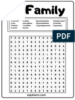 Family Simple Wordsearch