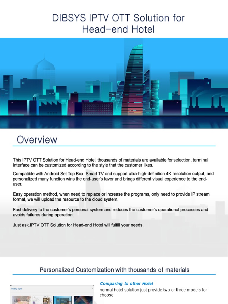 Hotel IPTV Solutions and Installations | PDF | Cable Television | Computing