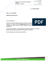 Carta de Presentación Eys