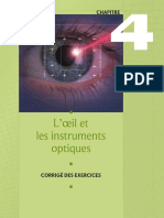 CHAPITRE. L Œil Et Les Instruments Optiques CORRIGÉ DES EXERCICES