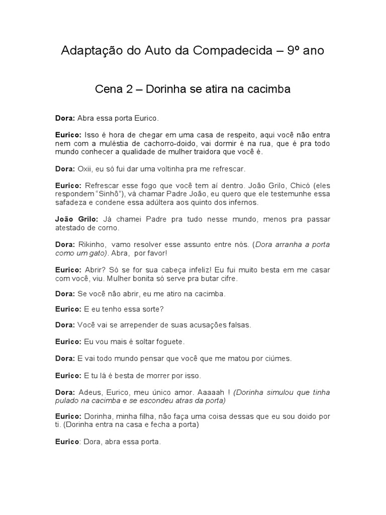 Cena 2 O Auto Da Compadecida PDF
