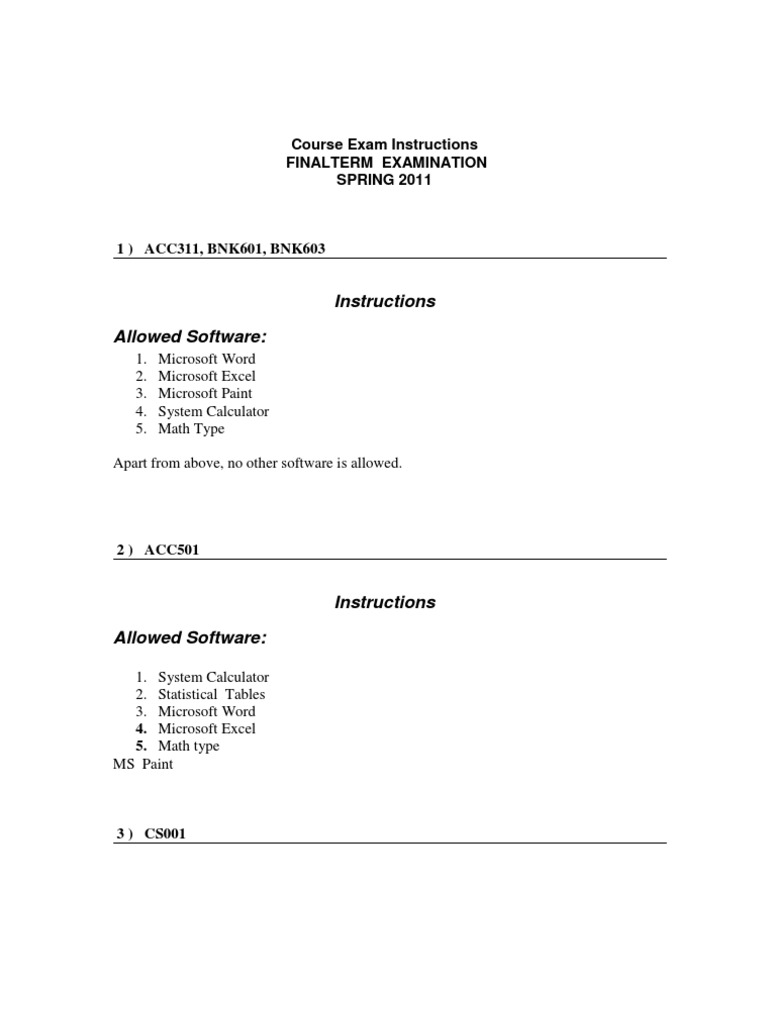 Spring 2011 Final Exam Software Guide | PDF | Net Beans | Applications ...