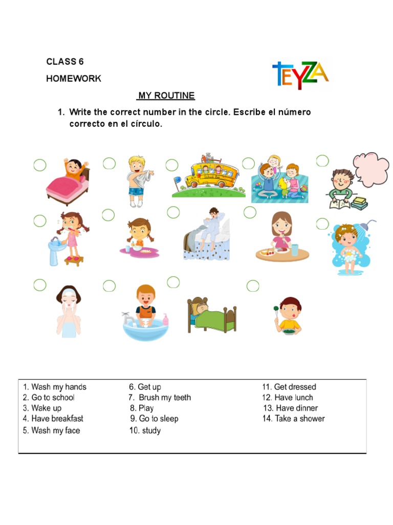 k1b2 Class 6 Homework | PDF