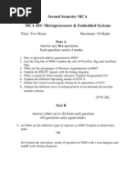 Microprocessor Question Paper