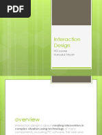 HCI - (6) Interaction Design