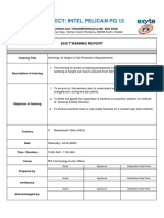 Working at Height Training Report