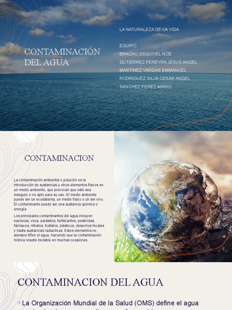 Contaminación Del Agua | PDF | La contaminación del agua | Contaminación