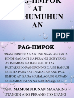 Pag-Iimpok at Pamumuhunan