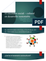 El Escenario Social - Cultural en Desarrollo Sustentable