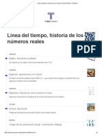 Linea Del Tiempo, Historia de Los Números Reales Timeline - Timetoast